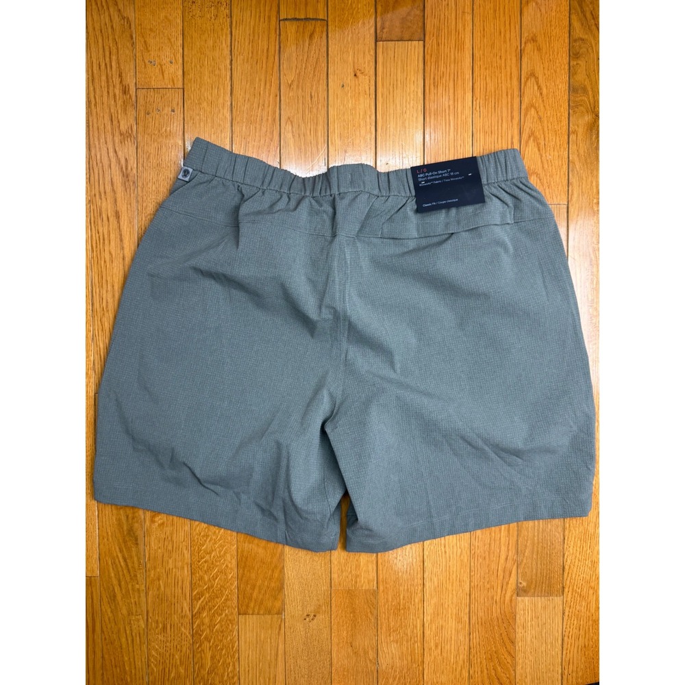 Lululemon Mens ABC Pull-On Short 7 WovenAir Grey Classic Fit LM7BNQS Size L NEW - Picture 3 of 8
